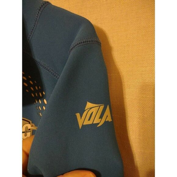 Vola Softshell Jacket With Sting Soccer Club Logo Mens XL Extra Lar Bright Blue - Picture 3 of 8